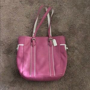 COACH purse, should bag, leather